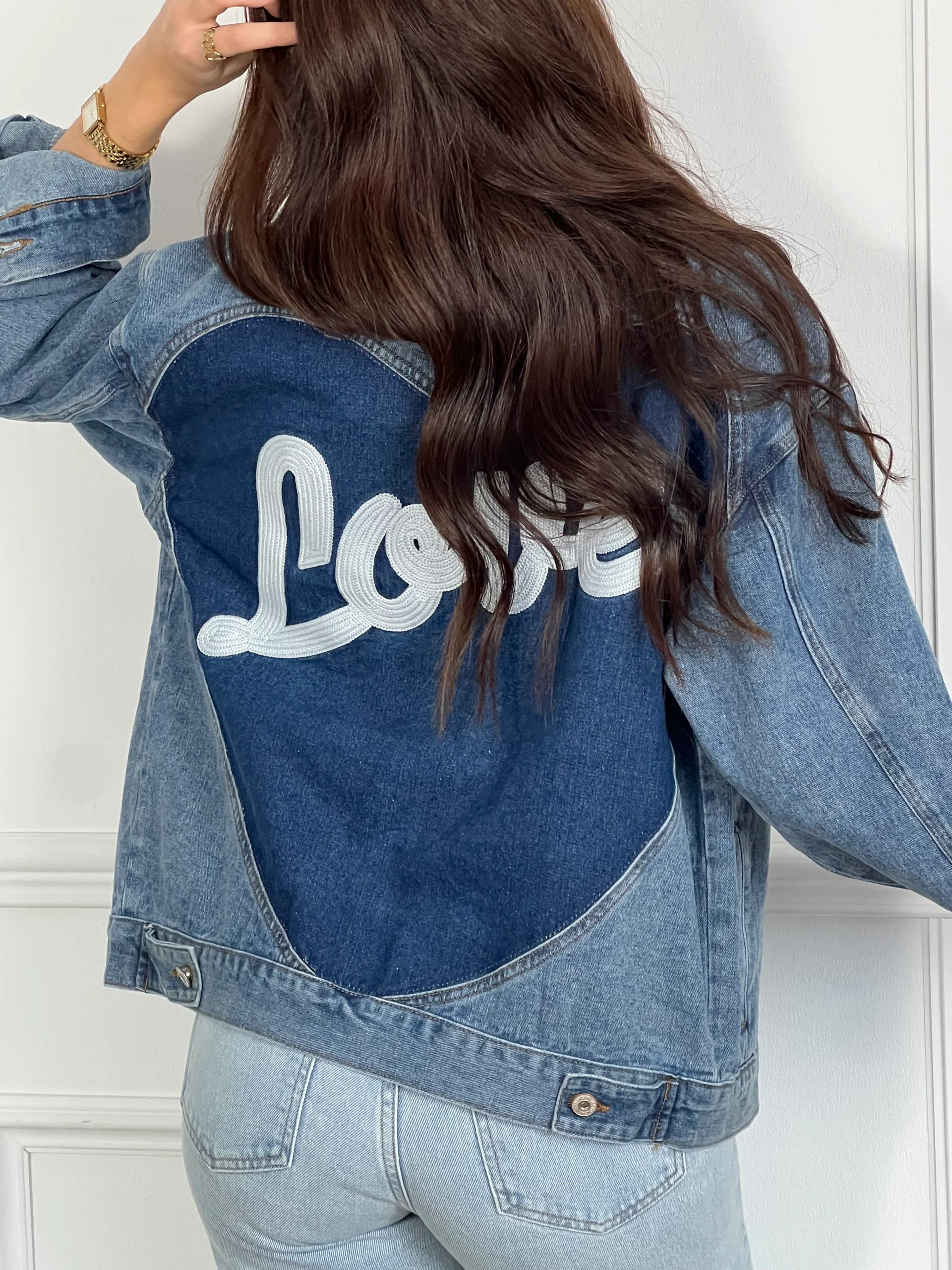 Veste en jean bleue : Maina