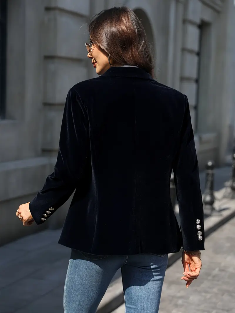 Blazer Élégant en Velours - Confort et Style Raffiné – Image 2