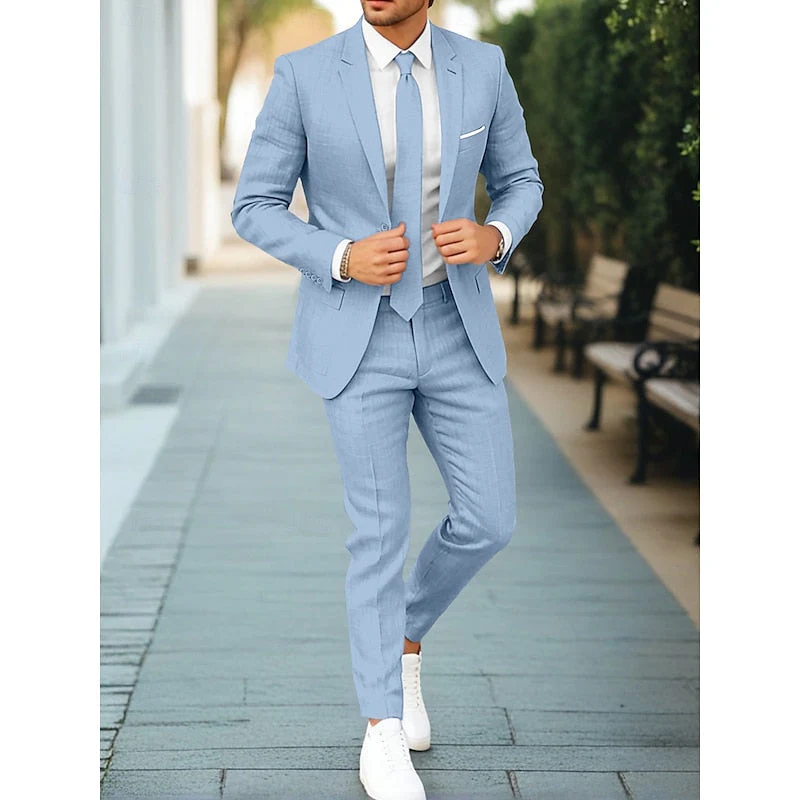 Costume Décontracté 2 Pièces Homme