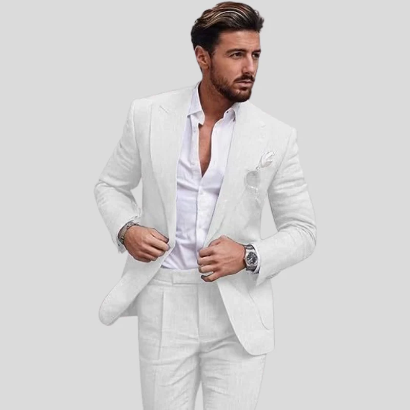 Costume homme 2 pièces – Coupe slim – Élégant et respirant – Image 2
