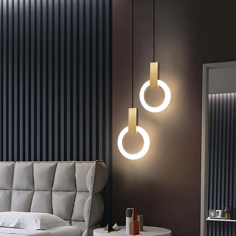 Lampe Pendante LED Anneau Nordique - Éclairage Minimaliste – Image 5