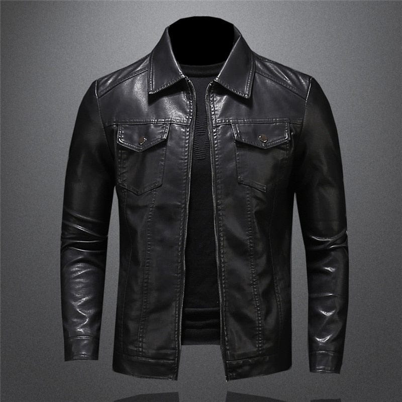Veste Moto pour Homme - Veste en Cuir Élégante et Durable