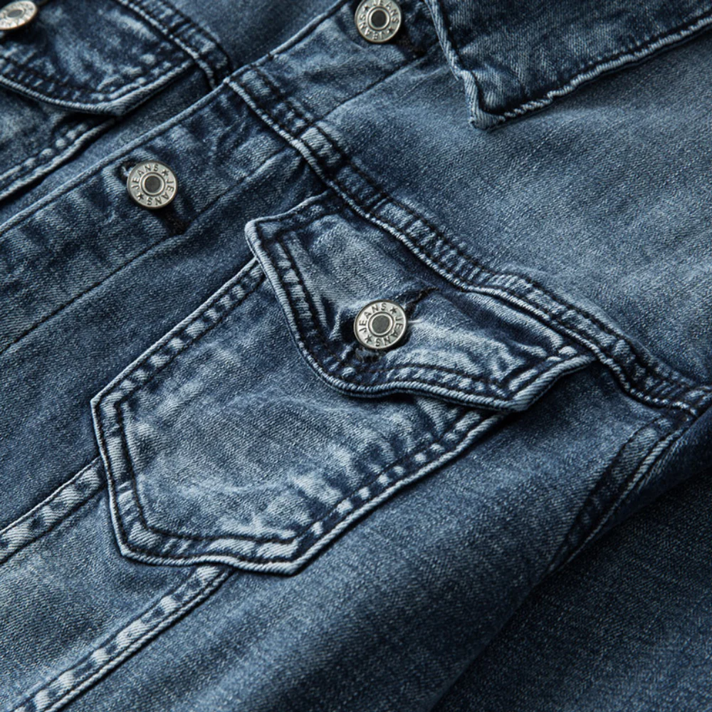Veste en Denim Homme - Style Tendance - Bleu | Confort – Image 3